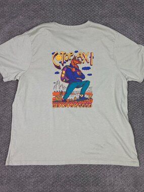 Cotopaxi T Shirt Men's XL Pebble On The Trail Again Llama Hiker Backpacker Teet